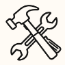 Icono de servicio de reparaciones del hogar